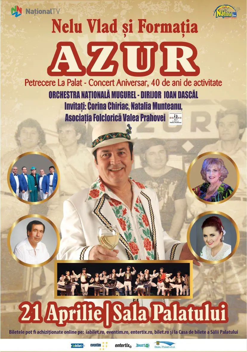 Nelu Vlad și Formația Azur: Peetrecere la Palat